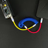 "Neon Chubby" New Spring Charge Cable - Blue+Yellow+Red