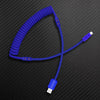"Chubby Mood" Silicone Braided Fast Charging Cable #888 - Dark Blue
