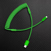 "Chubby Mood" Silicone Braided Fast Charging Cable #888 - Green