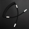 "Chubby Mood" Silicone Braided Fast Charging Cable #369 - Black