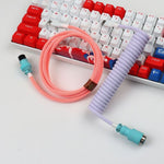 "Chubby" USB To Type C Spring Keyboard Cable