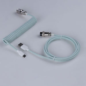 "Chubby" USB To Type C Spring Keyboard Cable