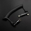 "Full-equipped Chubby" 6-in-1 240W Fast Charging Spring Cable - Black (6-in-1)