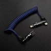 "Full-equipped Chubby" 6-in-1 240W Fast Charging Spring Cable - Blue (6-in-1)