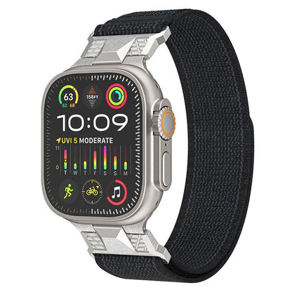 High-End Nylon Stainless Steel Mecha Loop Band For Apple Watch