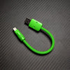 "Monochrome Chubby" Power Bank Friendly Cable - Green