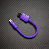 "Monochrome Chubby" Power Bank Friendly Cable - Purple