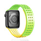 Multicolor Hole Silicone Breathable Watch Band For Apple Watch