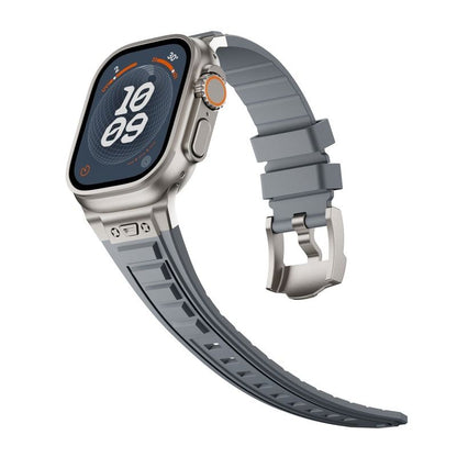 High-Elastic Silicone Stainless Steel Band For Apple Watch