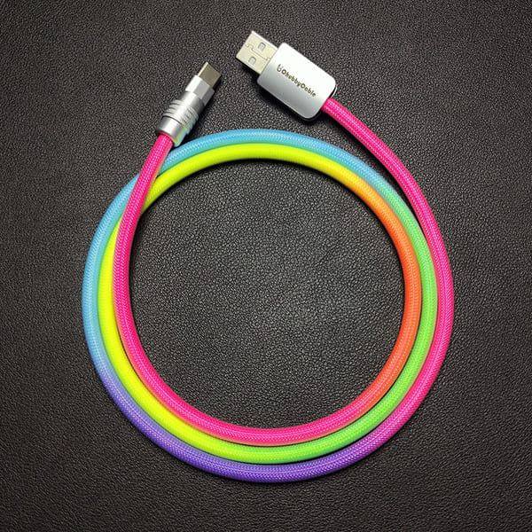 "Rainbow Chubby" Colorful Charge Cable