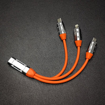 "Full-equipped Chubby" 6-in-1 240W Fast Charging Spring Cable