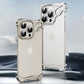 Shaped Metal Bezel Backless Phone Case with Lens Film