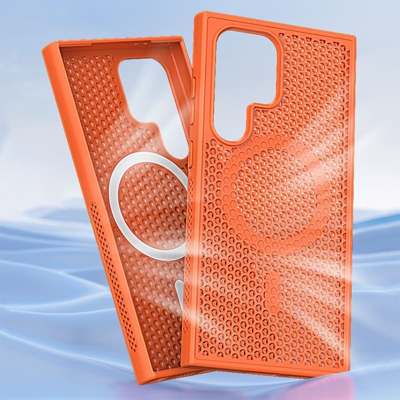 Simple Honeycomb Heat Dissipation Magnetic Phone Case for Samsung