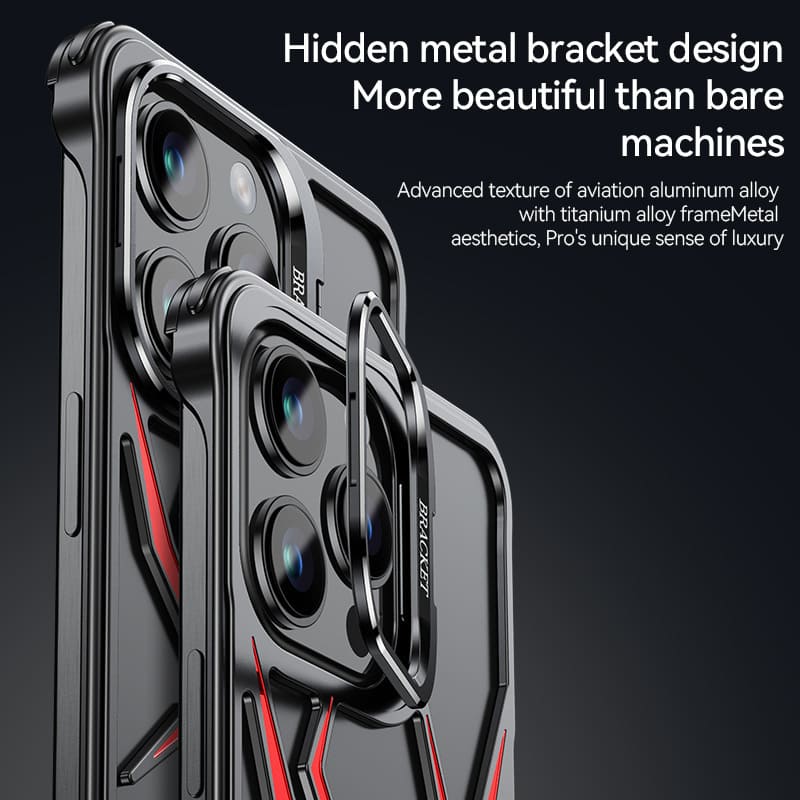 Spider Inspired Bezel-less Phone Case with Invisible Stand