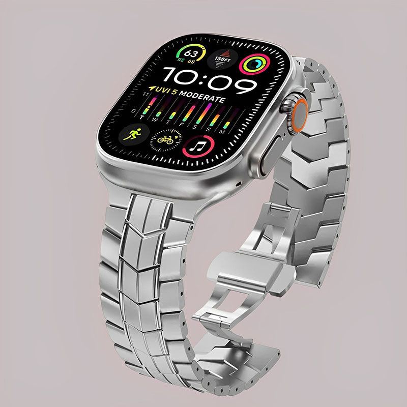 Titanium Alloy Metal Steel Watch Band For iphone