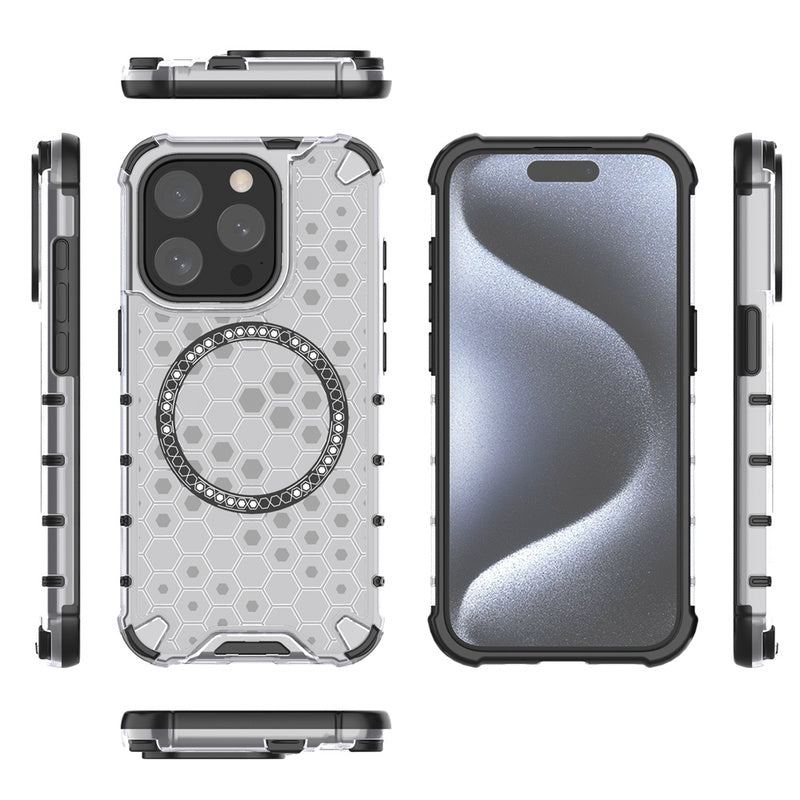 Transparent Honeycomb Magnetic Case