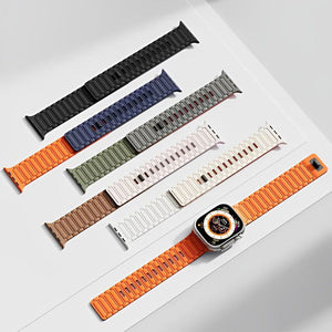 Two-Color Magnetic Silicone Watch Band For Apple Watch