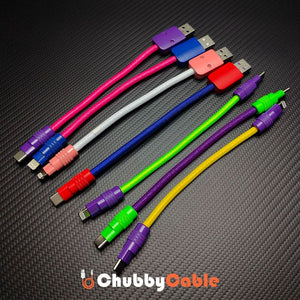 Ultra-Soft Braided 240W Color-Blocked Short Charging Cable