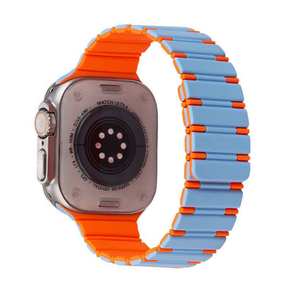 Vibrant Two-Color Magnetic Silicone Band For Apple Watch