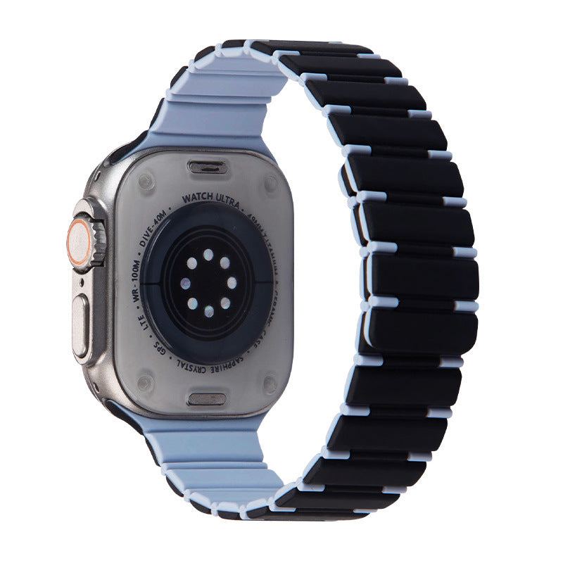 Vibrant Two-Color Magnetic Silicone Band For Apple Watch