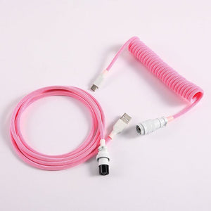 "Chubby" USB To Type C Spring Keyboard Cable