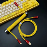 "Chubby" USB To Type C Spring Keyboard Cable