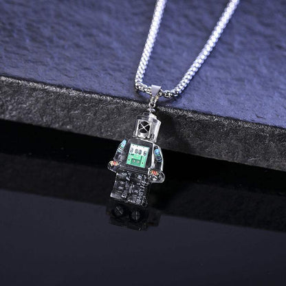 "Cyber Chic" Gear Electron Robot Necklace