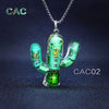 "Cyber Chic"Alternative Cactus Necklace - Cactus  02