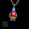 "Cyber Chic" Rainbow Robot Pendant - Robot 533