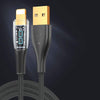 "See Through Me" 100W Transparent Fast Charge Cable - Black