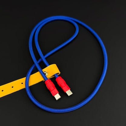 "Chubby" Vibrant Color-block Braided Charge Cable