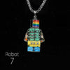 "Cyber Chic" Rainbow Robot Pendant - Robot 7