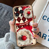 Christmas Style - Leather Embossed Phone Case - Red