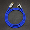 "Chubby" USB 90° Elbow Design Fast Charge Cable - Dark Blue
