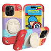 "Defender Case" 3-Layer Structure Drop-Proof iPhone Case Comes With Stand - Colorful Red