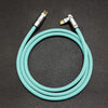 "Chubby" 90° Elbow Design Fast Charge Cable - Light Blue
