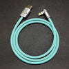 "Chubby" USB 90° Elbow Design Fast Charge Cable - Light Blue