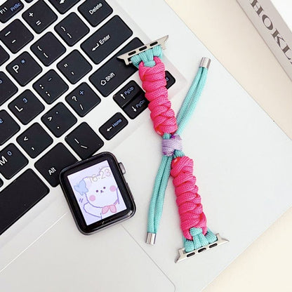 "Colorful Band" Twisted Rope Nylon Braided Watch Band For Apple Watch