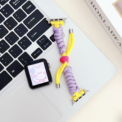 "Colorful Band" Twisted Rope Nylon Braided Watch Band For Apple Watch