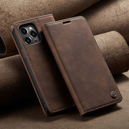 Flip Card Leather Protective iPhone Case