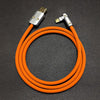 "Chubby" USB 90° Elbow Design Fast Charge Cable - Orange