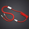 "Chubby Plus" 2 IN 1 Fast Charge Cable (C+Lightning) - St. Patrick's Day Edition - Red