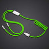 "Chubby Plus" 2 IN 1 Fast Charge Cable (C+Lightning) - St. Patrick's Day Edition - Green