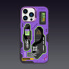 "Ultimate Protection" Magsafe iPhone Case and Grip Set with Mech Design - Purple Case