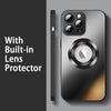 "Cyber" Crystal Clear iPhone Case With Built-in Lens Protector - Black