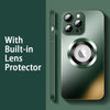 "Cyber" Crystal Clear iPhone Case With Built-in Lens Protector - Green